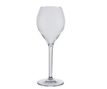 Onbreekbaar champagneglas / wijnglas op voet PREMIUM, helder, transparant, 1 stuk, 27.5cl