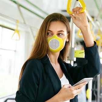 Mondmasker Guzzini met filter ECO MASK Kleur GEEL