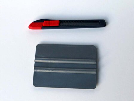 Plaatsing: Mini Kit SQUID (cutter & squeegee)