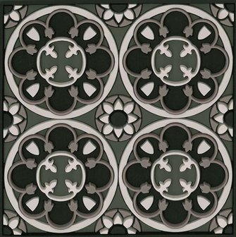 Set 2 onderzetters Coaster SEJJADEH ROSACE, 9x9cm, 2pcs