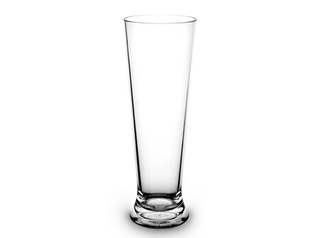 Set onbreekbare glazen hoog bierglas, helder, transparant, 6 stuks, 33cl
