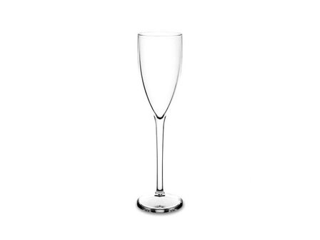 Set onbreekbare Champagneglazen (flut 12), helder, 6 stuks, 12cl graduatie 10cl