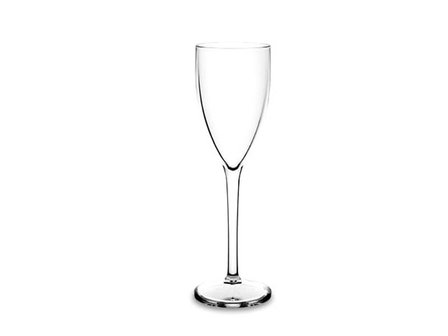 Set verres &agrave; Champagne (flute 15) incassables transparent clair, set 6 pi&egrave;ces, 15cl gradu&eacute; 13cl