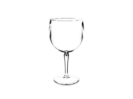 Set onbreekbare zwembadglazen, groot wijnglas op voet, helder, transparant, 6 stuks, 47cl