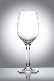 Set onbreekbare wijnglazen op voet PREMIUM, helder, transparant, 6 stuks, 38cl