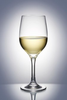 Set onbreekbare wijnglazen op voet PREMIUM, helder, transparant, 6 stuks, 28cl