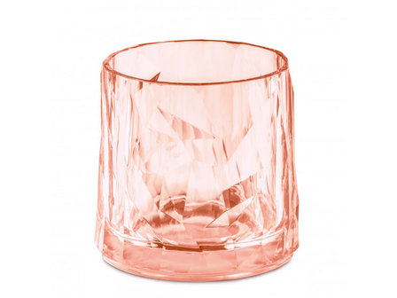 Onbreekbaar clubglas CLUB N&deg;2, transparant roze, 1 stuk, 25cl Koziol