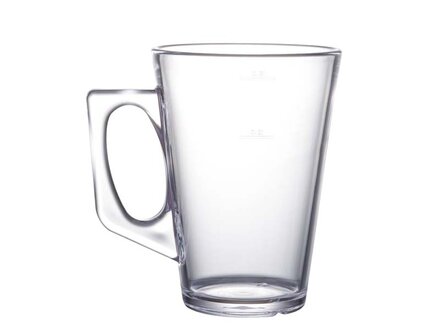 Set tasses incassables PREMIUM, Transparant, 6 pi&egrave;ces, 26cl