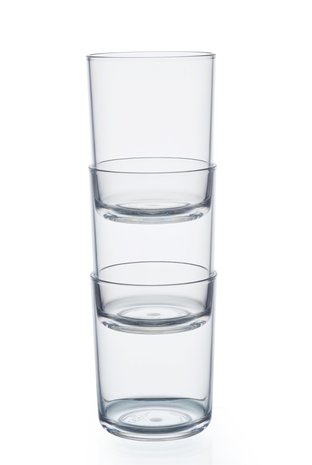 Verre à eau incassable PREMIUM, transparent, 1 pièce, 27cl