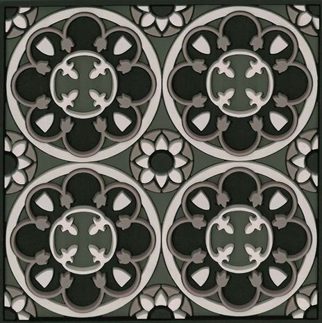 Set 2 onderzetters Coaster SEJJADEH ROSACE, 9x9cm, 2pcs