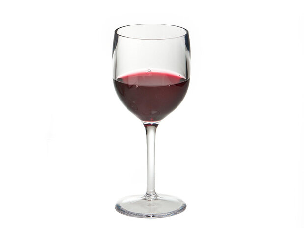 Verre à vin incassable, verre sur pied, clair transparent, 1 pièce, 20cl