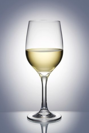 Onbreekbaar wijnglas op voet PREMIUM, helder, transparant, 1 stuk, 28cl