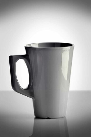 Tasse incassable PREMIUM, gris plein, 1 pièce, 34cl