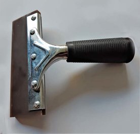 Plaatsing: breede squeegee Pro 15cm met greep